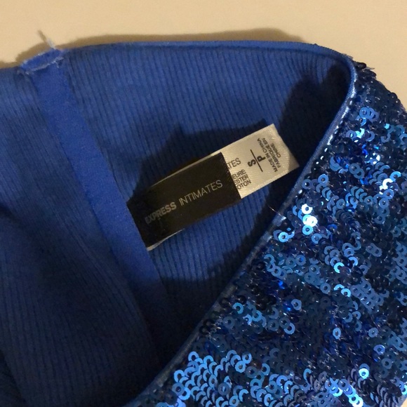 Bandeau blue sequin - Picture 4 of 4